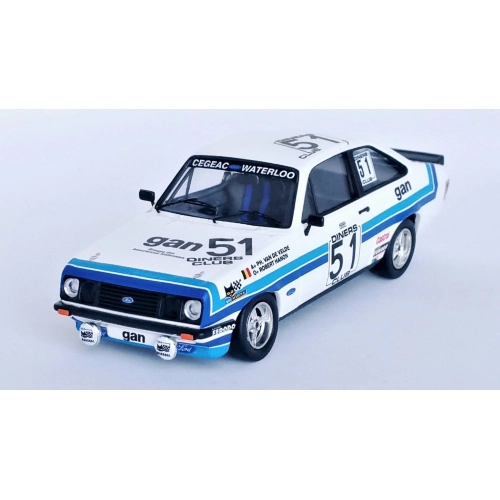 FORD ESCORT MK2 RS2000 12th 24H SPA 1981 P.VAN DE VELDE/R.HANON 1:43 Trofeu Auto Rally Modellino