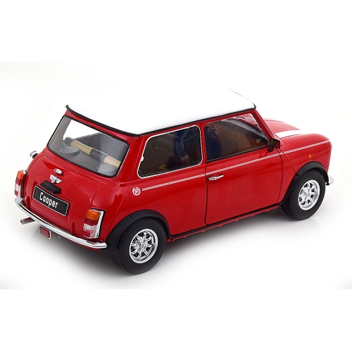 MINI COOPER LHD 1992 RED/WHITE 1:12 KK Scale Auto Stradali Modellino