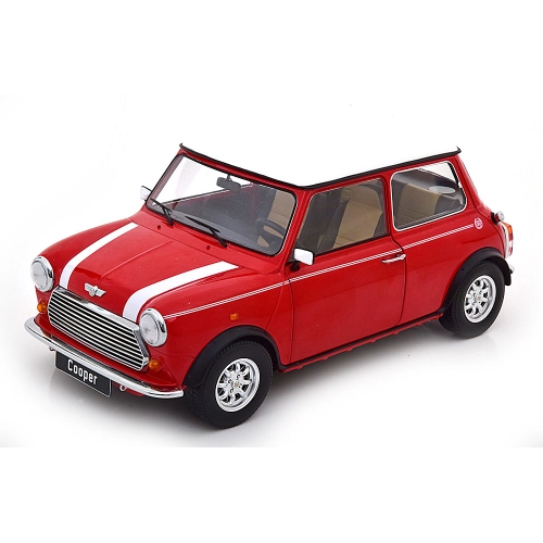 MINI COOPER LHD 1992 RED/WHITE 1:12 KK Scale Auto Stradali Modellino