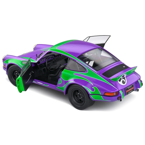 PORSCHE 911 RSR N.3 HIPPY TRIBUTE 1973 PURPLE/GREEN 1:18 Solido Auto Competizione Modellino