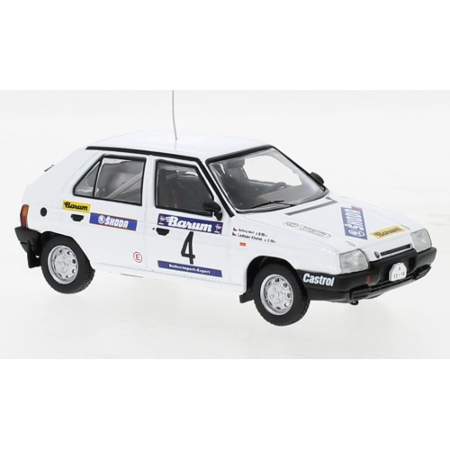 SKODA FAVORIT 136 L N.4 RALLY VALASSKAA ZIMA 1989 KRECEK/BORIVOJ 1:43 Ixo Model Auto Rally Modellino