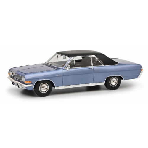 OPEL DIPLOMAT A COUPE 1965 LIGHT BLUE/BLACK 1:18 Schuco Auto Stradali Modellino