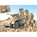 AB 41 WITH BERSAGLIERI ITALIAN INFANTRY KIT 1:35 Italeri Kit Mezzi Militari Modellino