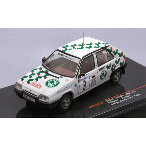 SKODA FAVORIT N.9 RALLY MONTE CARLO 1993 SIBERA/GROSS 1:43 Ixo Model Auto Rally Modellino