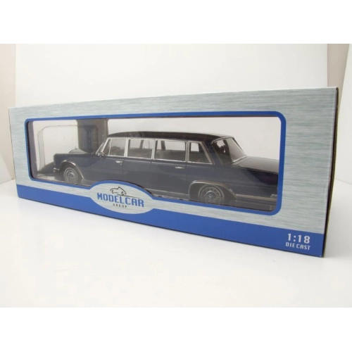 MERCEDES 600 (W100) PULLMAN 1969 DARK BLUE 1:18 ModelCarGroup Auto Stradali Modellino