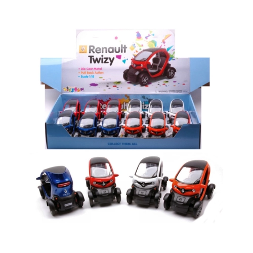 RENAULT TWIZY cm 12 (1 Modellino a Scelta) Kinsmart Modellismo Giocattolo Modellino