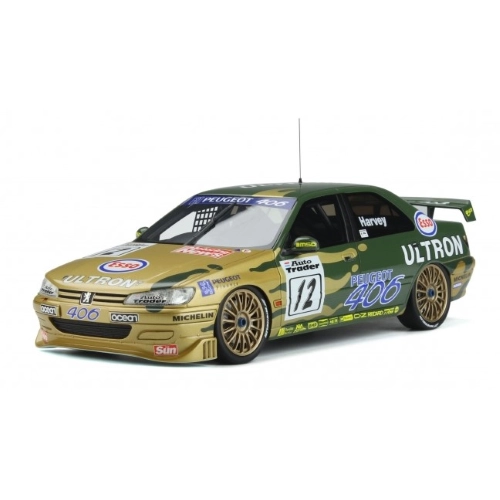 PEUGEOT 406 BTCC N.12 2nd THRUXTON 1996 T.HARVEY 1:18 Ottomobile Auto Competizione Modellino