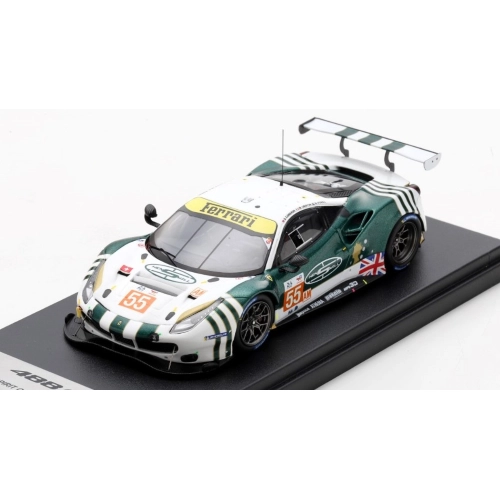 FERRARI 488 GTE EVO SPIRIT OF R.N.55 LE MANS 2022 CAMER./GRIFFIN/PEREL 1:43 Looksmart Auto Competizione Modellino