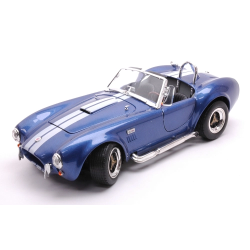 SHELBY COBRA 427 S/C 1964 BLUE/WHITE STRIPES 1:18 Lucky Die Cast Auto Stradali Modellino
