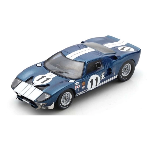 FORD GT40 N.11 2nd 12H SEBRING 1965 K.MILES-B.MCLAREN 1:43 Spark Model Auto Competizione Modellino