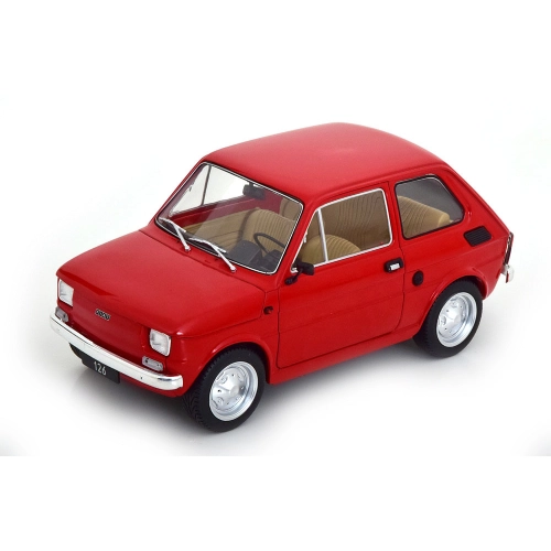 FIAT 126 1972 RED 1:18 ModelCarGroup Auto Stradali Modellino