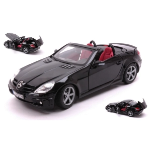 MERCEDES BENZ SLK55 AMG 2002 BLACK 1:18 MotorMax Auto Stradali Modellino