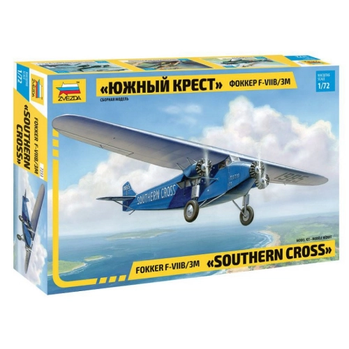 FOKKER F-VII TRIMOTOR (RR) KIT 1:72 Zvezda Kit Aerei Modellino