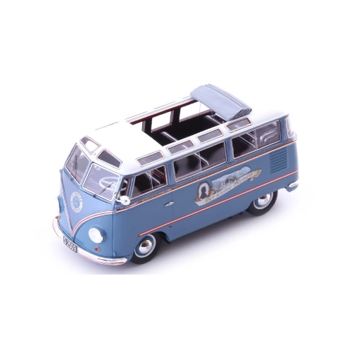 KOHLRUSS T1 SAMBA "DER KLEINE MOZART" 1955 LIGHT BLUE/WHITE 1:43 Autocult Veicoli Commerciali Modellino