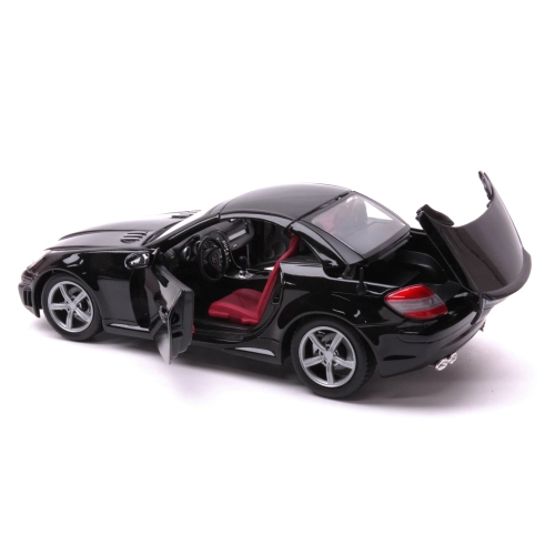 MERCEDES BENZ SLK55 AMG 2002 BLACK 1:18 MotorMax Auto Stradali Modellino