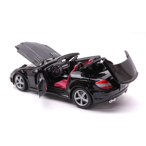 MERCEDES BENZ SLK55 AMG 2002 BLACK 1:18 MotorMax Auto Stradali Modellino