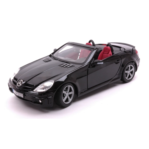 MERCEDES BENZ SLK55 AMG 2002 BLACK 1:18 MotorMax Auto Stradali Modellino