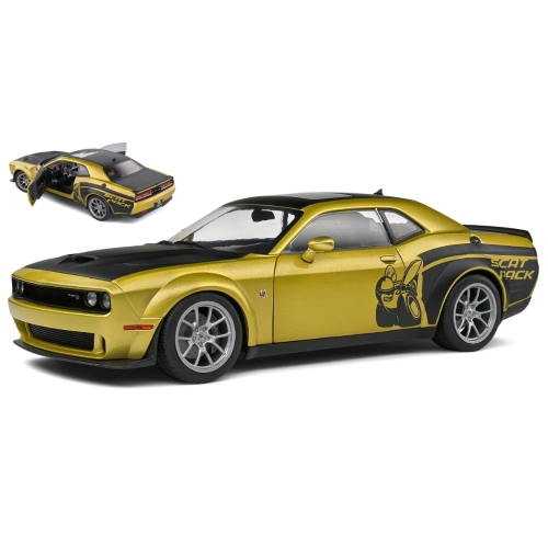 DODGE CHALLENGER R/T PACK WIDEBODY STREETFIGHTER 2020 GOLD 1:18 Solido Auto Stradali Modellino
