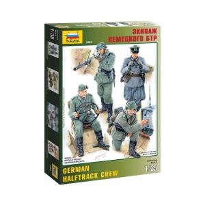 GERMAN HALFTRACK CREW KIT 1:35 Zvezda Kit Figure Militari Modellino