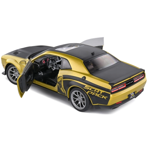 DODGE CHALLENGER R/T PACK WIDEBODY STREETFIGHTER 2020 GOLD 1:18 Solido Auto Stradali Modellino