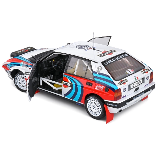 LANCIA DELTA HF N.1 RALLY KENYA 1991 WITH NIGHT LIGHT RECALDE/CHRISTIE 1:18 Solido Auto Rally Modellino
