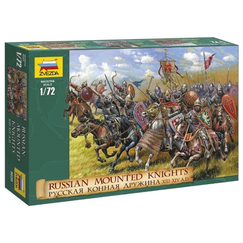 RUSSIAN MOUNTED KNIGHTS KIT 1:72 Zvezda Kit Figure Militari Modellino