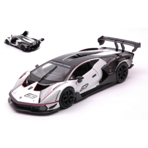LAMBORGHINI ESSENZA SCV12 N.63 2021 WHITE 1:24 Burago Auto Competizione Modellino