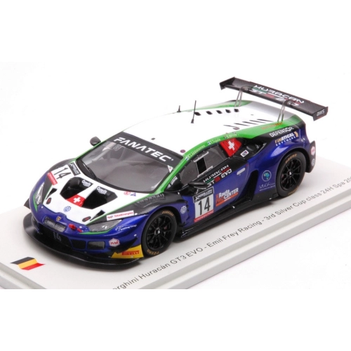 LAMBORGHINI HURACAN GT3 N.14 3rd CLASS 24H SPA 2022 TUJULA-WHITE-LAPPAL 1:43 Spark Model Auto Competizione Modellino