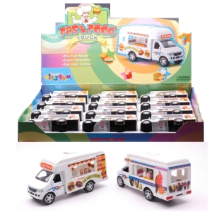 ICE CREAM/FAST FOOD TRUCK cm 12,5 (1 MODELLINO) Kinsmart Modellismo Giocattolo Modellino