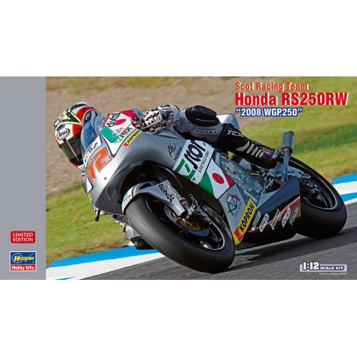 SCOT RACING TEAM HONDA RS250RW 2008 WGP250 KIT 1:12 Hasegawa Kit Aerei Modellino