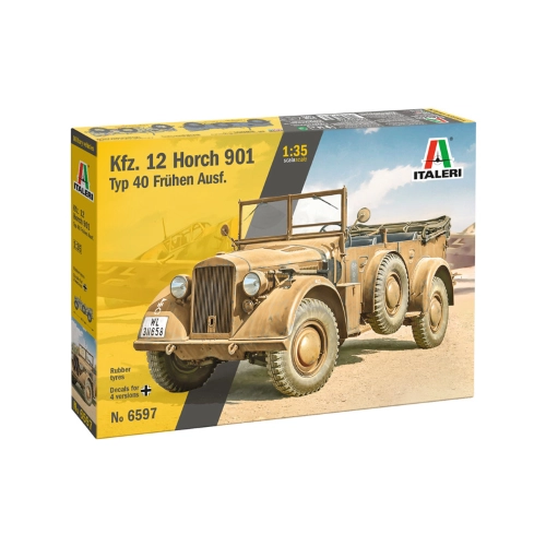 KFZ. 12 HORCH 901 TYP 40 FRUHEN AUSF. KIT 1:35 Italeri Kit Mezzi Militari Modellino