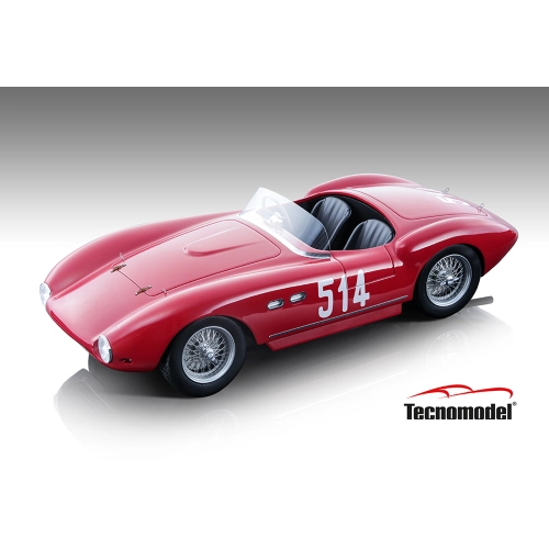 FERRARI 735S N.514 166MM SPYDER MILLE MIGLIA 1954 CACCIARI/MASON 1:18 Tecnomodel Auto Competizione Modellino