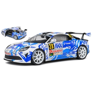 ALPINE A110 N.28 RALLY DU VAR 2021 NIGHT VERSION DELEC./DE CASTELLI 1:18 Solido Auto Rally Modellino