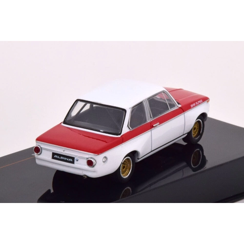 BMW ALPINA 2002 Tii 1972 WHITE/RED 1:43 Ixo Model Auto Stradali Modellino