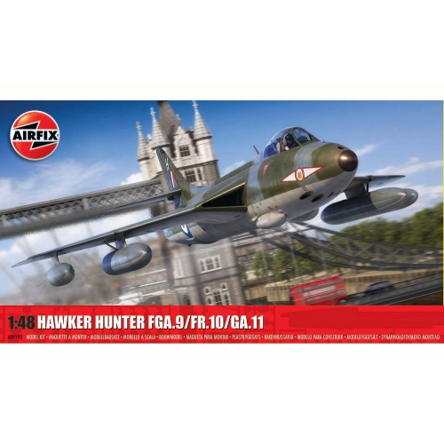HAWKER HUNTER FGA.9/FR.10/GA.11 KIT 1:48 Airfix Kit Aerei Modellino