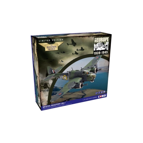 BRISTOL BEAUFORT Mk1 L9866 RAF 1:72 Corgi Aerei Modellino