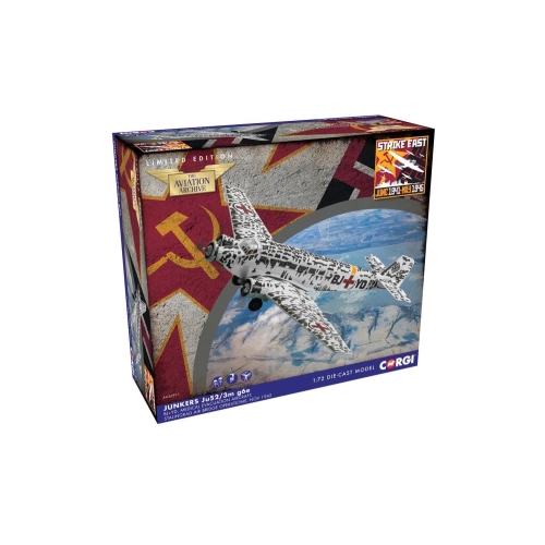 JUNKERS Ju-52/3M AIR AMBULANCE, Stalingrad Evacuation 1:72 Corgi Aerei Modellino