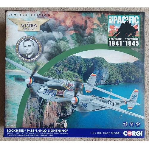 Lockheed P-38L Lightning, 'Putt Putt Maru', 1945Aircraft 1:72 Corgi Aerei Modellino