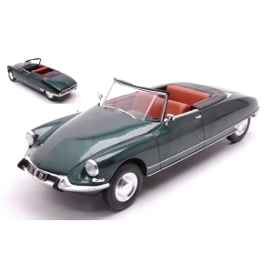CITROEN DS 19 CONVERTIBLE 1963 METALLIC DARK GREEN 1:24 Whitebox Auto Stradali Modellino