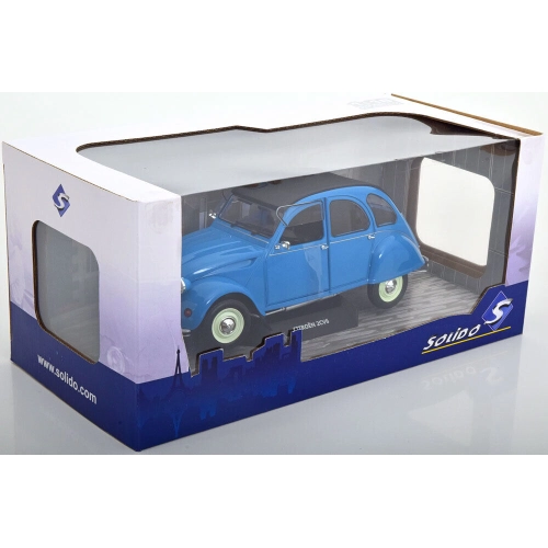 CITROEN 2CV 6 1982 BLEU PETROLE 1:18 Solido Auto Stradali Modellino