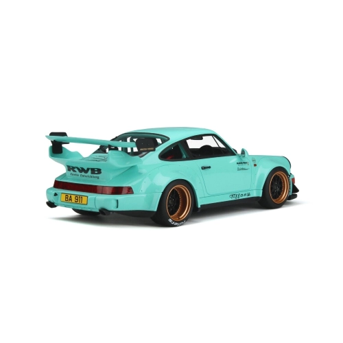 PORSCHE 911 930 RWB TIFFANY COUPE 2015 TURQUOISE 1:18 GT Spirit Auto Stradali Modellino