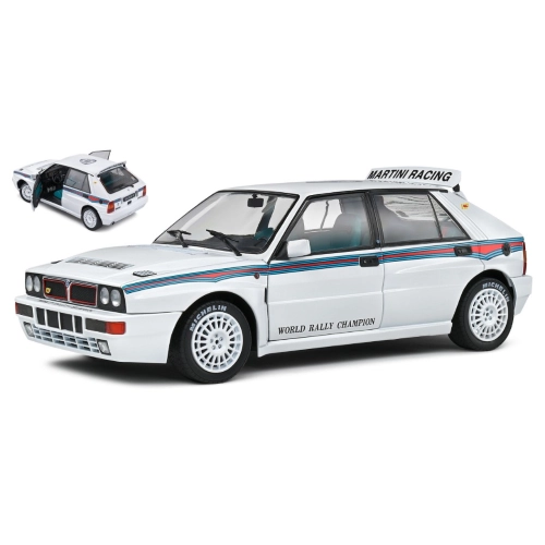 LANCIA DELTA HF INTEGRALE EVO 1 MARTINI 6 1992 WHITE 1:18 Solido Auto Stradali Modellino