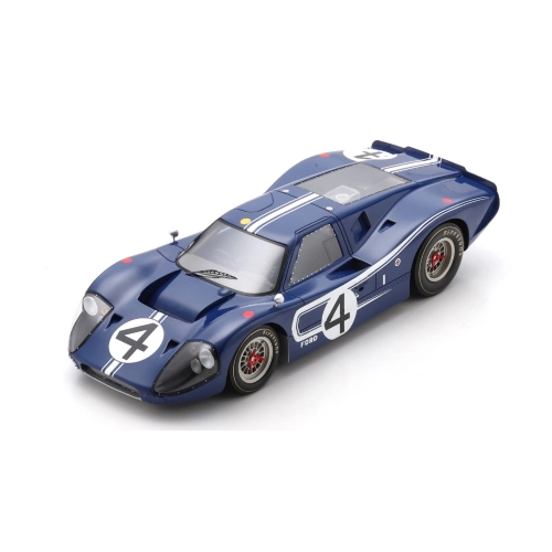 FORD GT40 MK IV N.4 LE MANS 1967 L.TUBY-D.HULME 1:18 Spark Model Auto Competizione Modellino