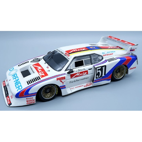 BMW M1 TURBO (TEAM SCHNITZER) DRM N.51 WINN.NORISRING1981 H.J.STUCK 1:18 Tecnomodel Auto Competizione Modellino