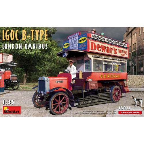 LGOC B-TYPE LONDON OMNIBUS KIT 1:35 Miniart Kit Auto Modellino