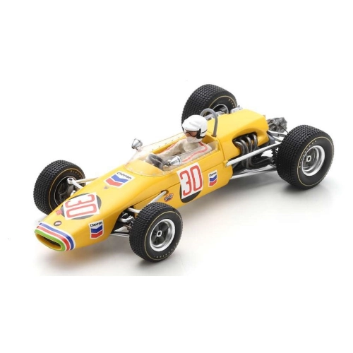 BRABHAM BT23C XAVIER PERROT 1969 N.30 F2 GERMAN GP 1:43 Spark Model Formula 1 Modellino