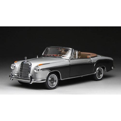 MERCEDES 220 SE CABRIO 1960 GREY/DARK GREY 1:18 SunStar Auto Stradali Modellino