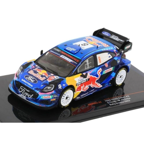 FORD PUMA WRC N.8 RALLY CROATIA 2023 TANAK/JARVEOJA 1:43 Ixo Model Auto Rally Modellino