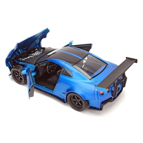 BRIAN'S NISSAN GT-R (R35) 2009 FAST & FURIOUS BLUE 1:24 Jada Toys Movie Modellino