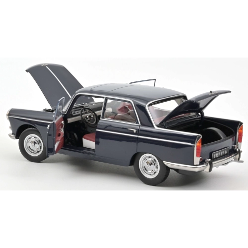 PEUGEOT 404 1965 AMIRAL BLUE 1:18 Norev Auto Stradali Modellino